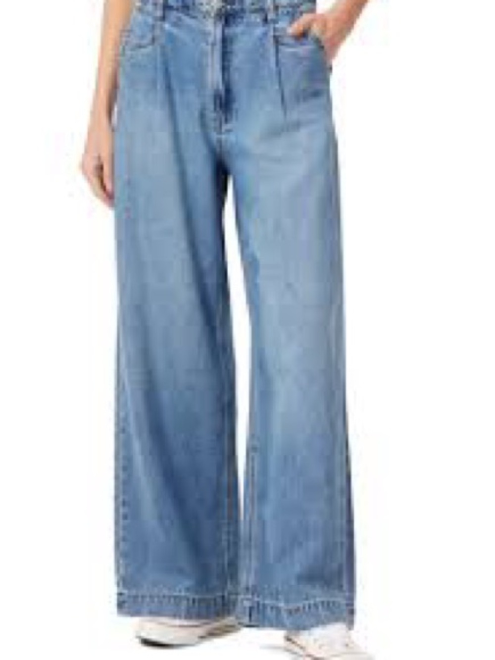 Scotch & Soda Light Blue Wide-Leg Denim Jeans - Picture 1 of 11